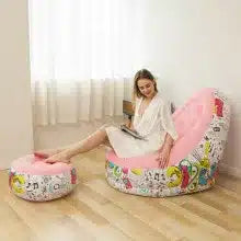 Inflatable Foldable Lounge Chair with Foot Rest
