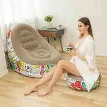 Inflatable Foldable Lounge Chair with Foot Rest