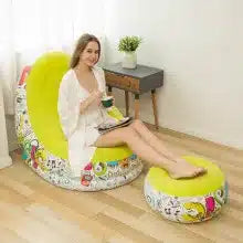 Inflatable Foldable Lounge Chair with Foot Rest